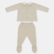 Martin Aranda Sand Knitted Set Back