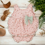 Pink Gingham Oregano Top & Bloomers