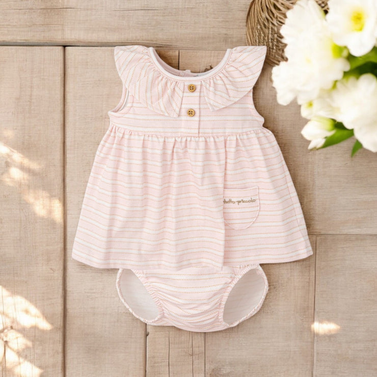 Tutto Piccolo Pink Stripe Top & Bloomers