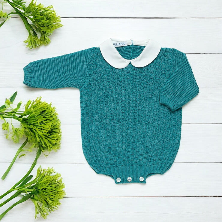 Baltic Green Knitted Romper