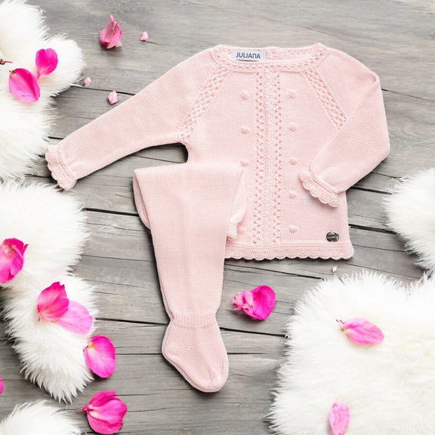 Juliana Pink Knitted Two Piece Set