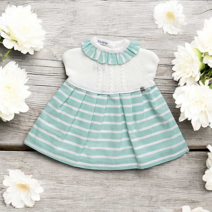 Mint & White Half Knit Dress