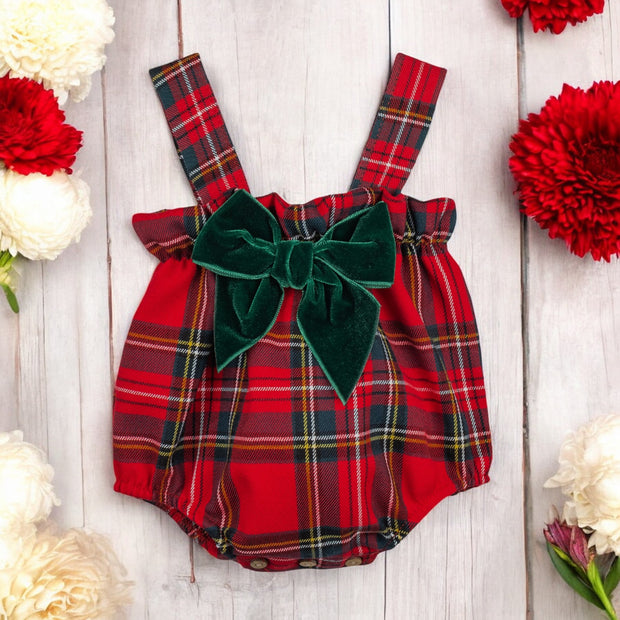 Red & Green Tartan Romper