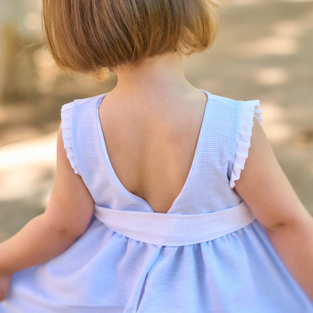 Rapife Blue & White Dress Back