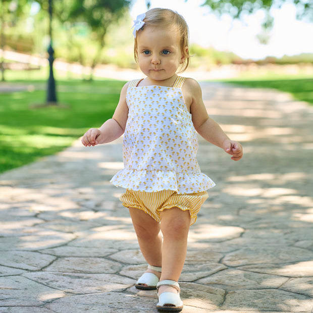 Rapife Yellow & White Stripe Top & Bloomers 1