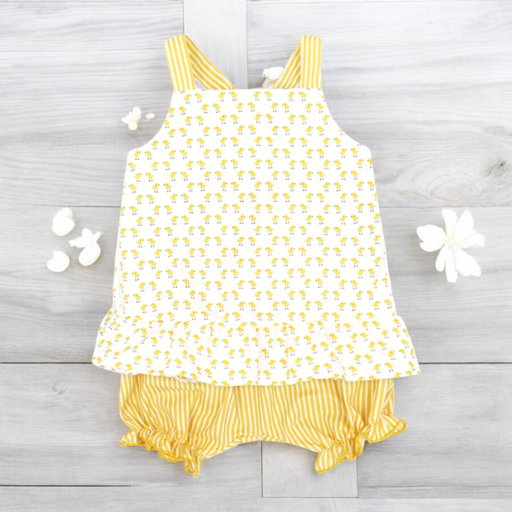 Rapife Yellow & White Stripe Top & Bloomers 2