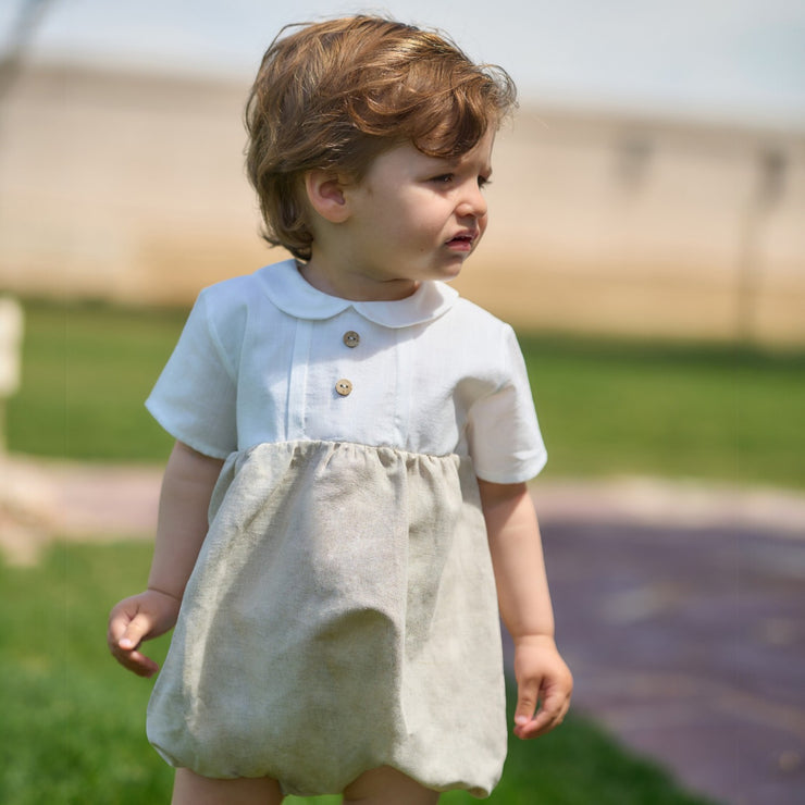 Ivory & Beige Romper