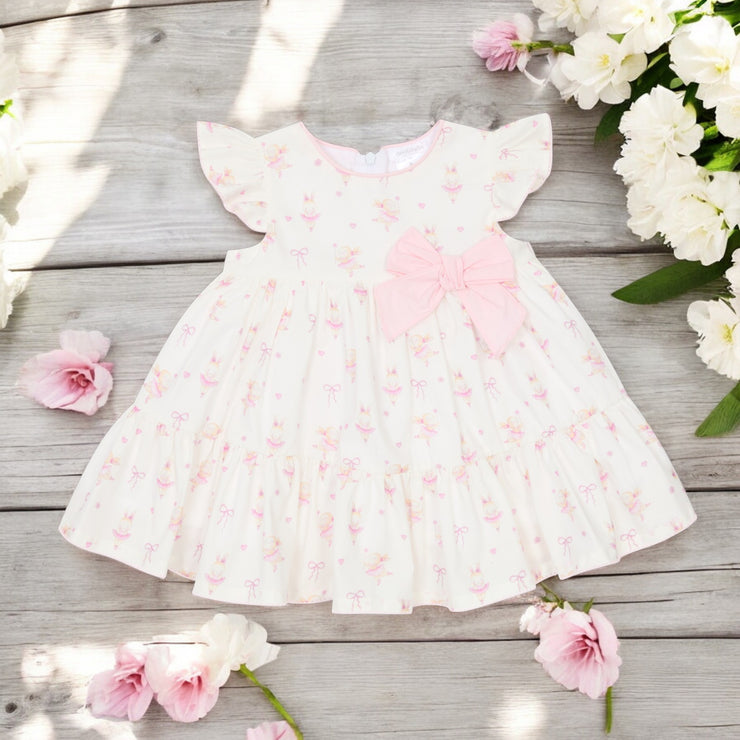 Cream & Pink Ballerina Dress