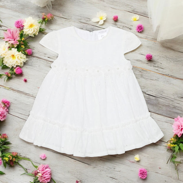 Deolinda White Flower Dress