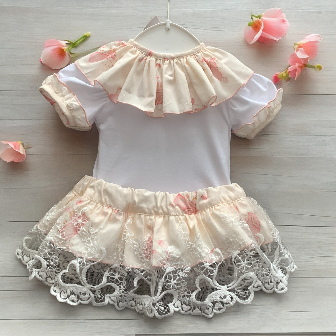 Phi clothing spanish newest 3t Romper pink roses