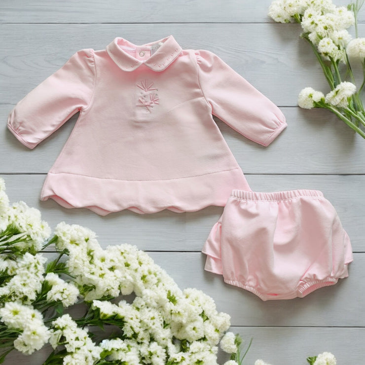 Pink Peplum Top & Bloomers