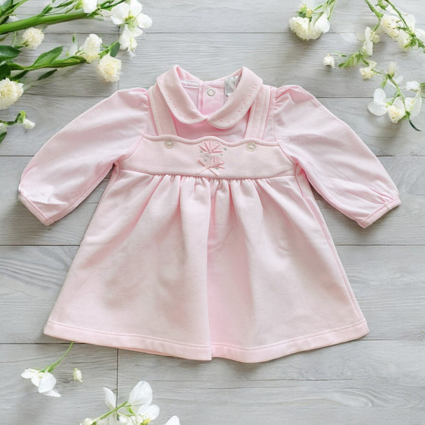 Baby Pink Zita Pinafore Style Dress