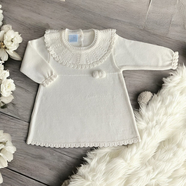 Cream Knitted Dress