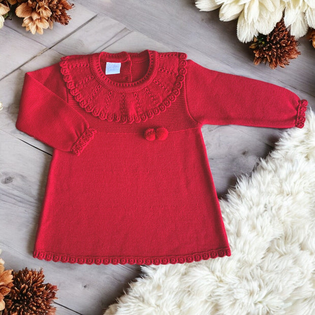 Red Knitted Dress