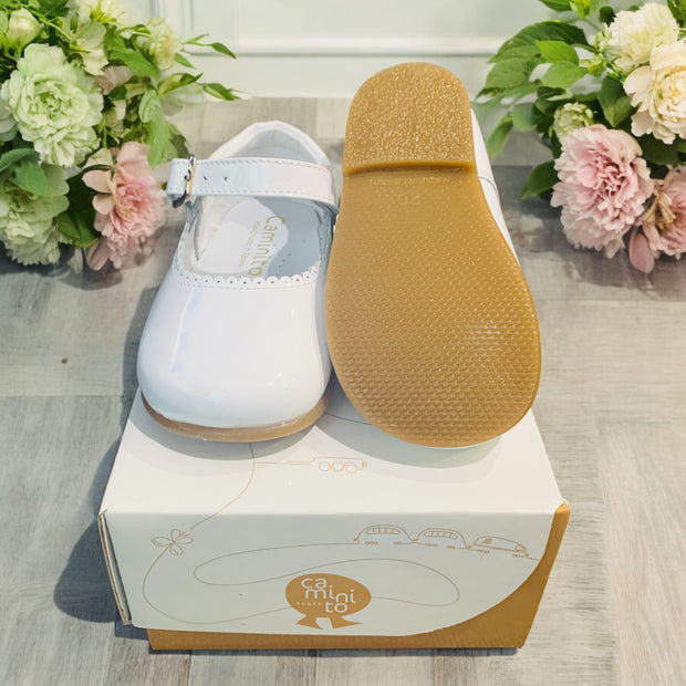 White Patent Mary Jane Shoes