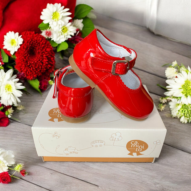 Red Patent Mary Jane Shoes