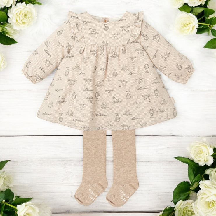 Sand Nursery Printed Dress & Tight