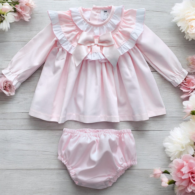 Baby Pink Ruffle Spanish Dress Set