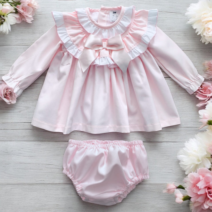 Baby Pink Ruffle Spanish Dress Set