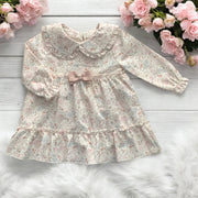 Cream & Dusky Pink Woodland Animal Dress