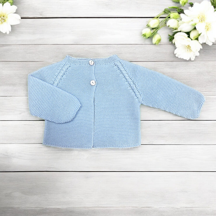 Blue Knitted Cardigan