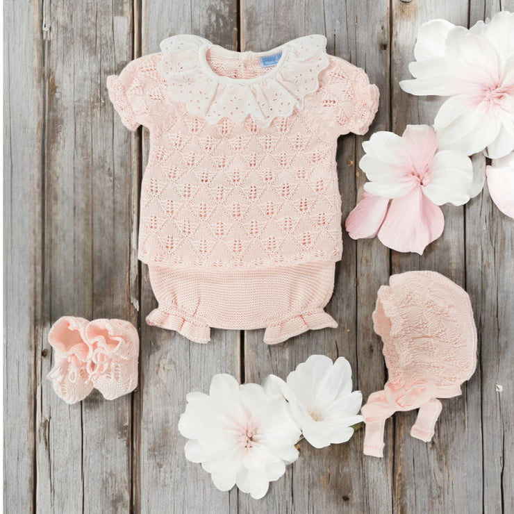 Pink Ruffle Jam Pant Set