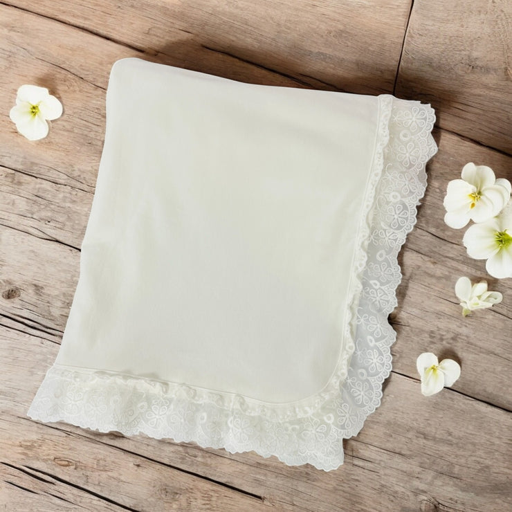 Jamiks Kids Fashion Ivory & Lace Shawl