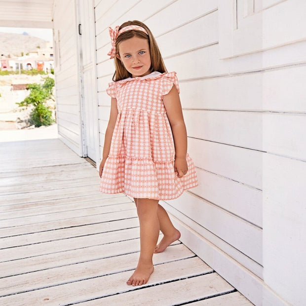 Blush Pink Gingham Dress