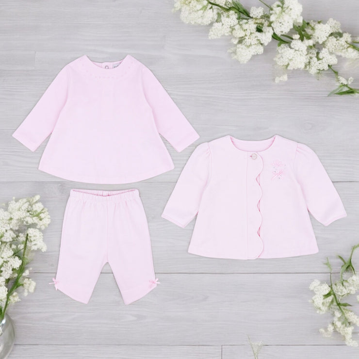 Baby Pink Zandra Three Piece Set