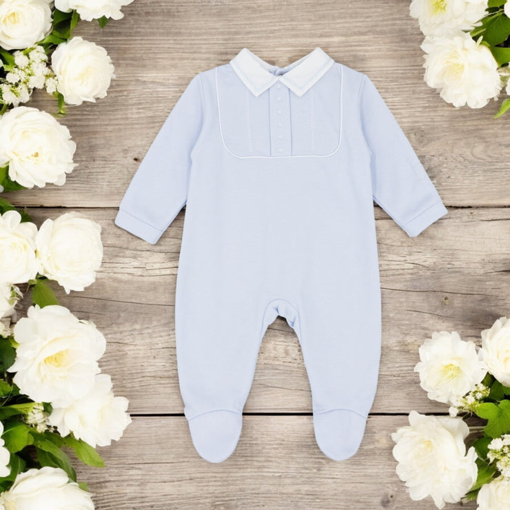 Baby Blue Abe Sleepsuit