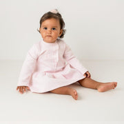 "Ursula" Baby Pink Ribbed Dress