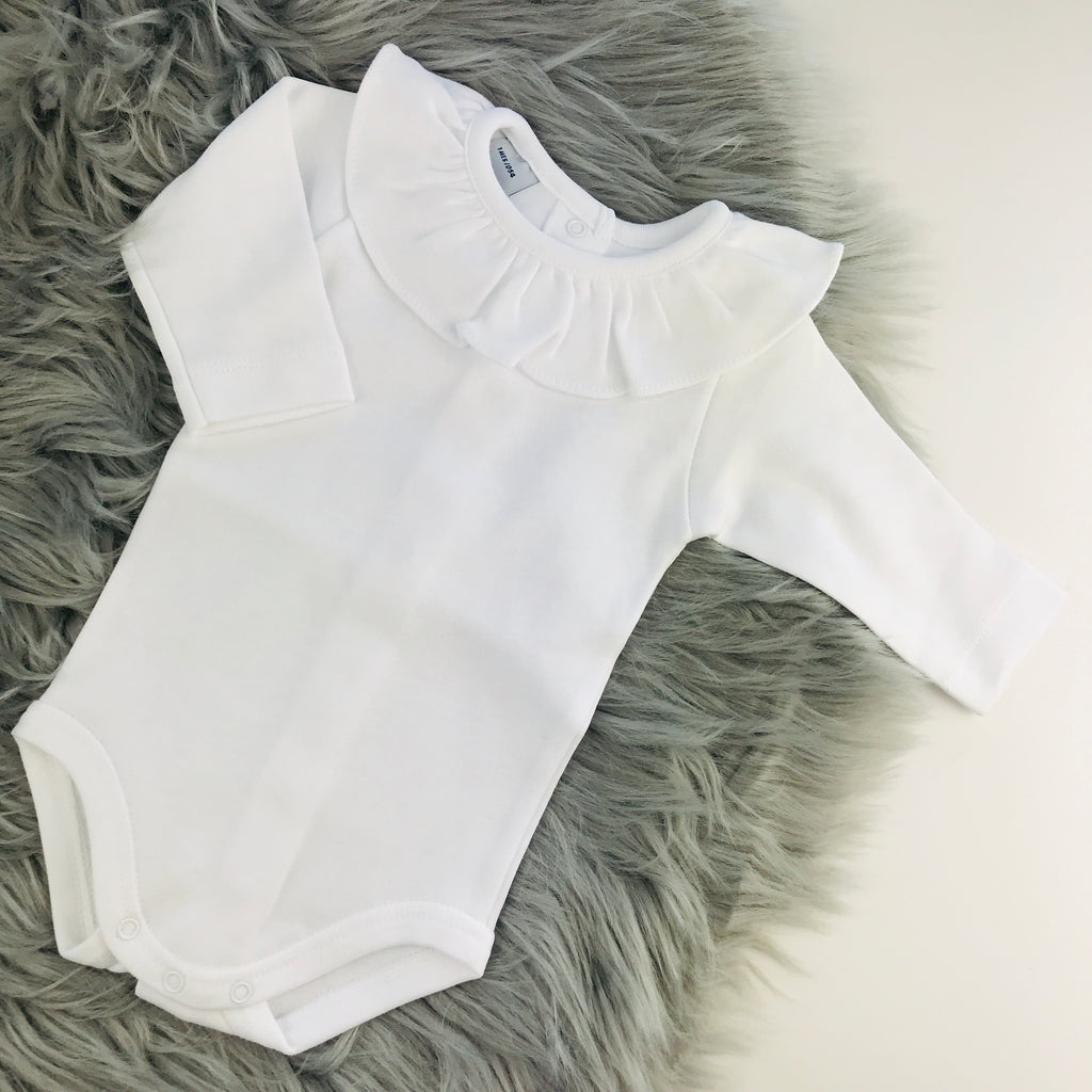 White long sleeve baby hot sale vests