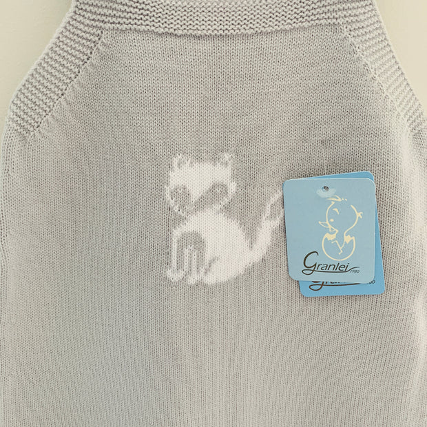 Grey Fox Knitted Dungaree