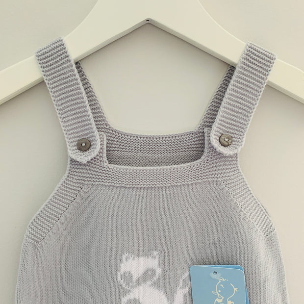 Grey Fox Knitted Dungaree