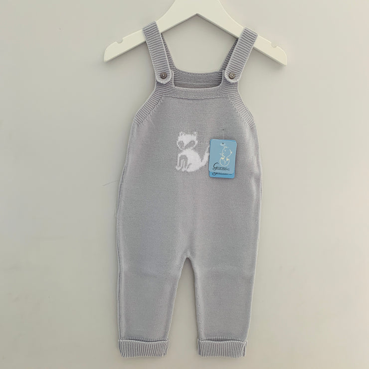 Grey Fox Knitted Dungaree