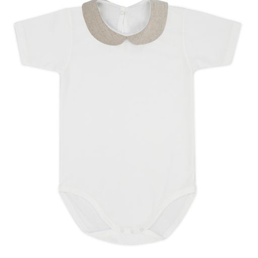 Rapife White & Beige Bodysuit & Jam Pants Set 3