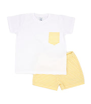 Lemon Stripe Top & Shorts