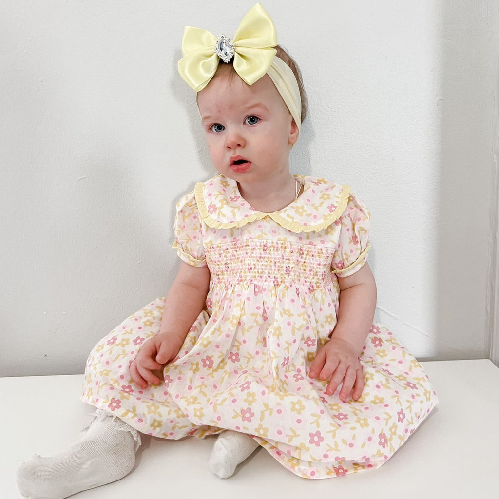 Newborn sales lemon dress