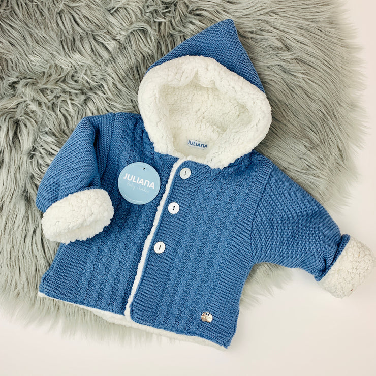 Dusky Blue Spanish Pram Coat